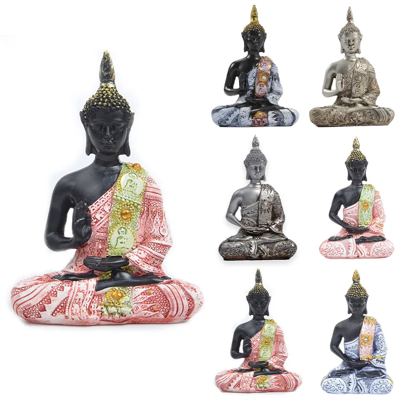 

Креативные статуи Будды из Юго-Восточной Азии, антикварные полимерные украшения ручной работы, украшения для дома