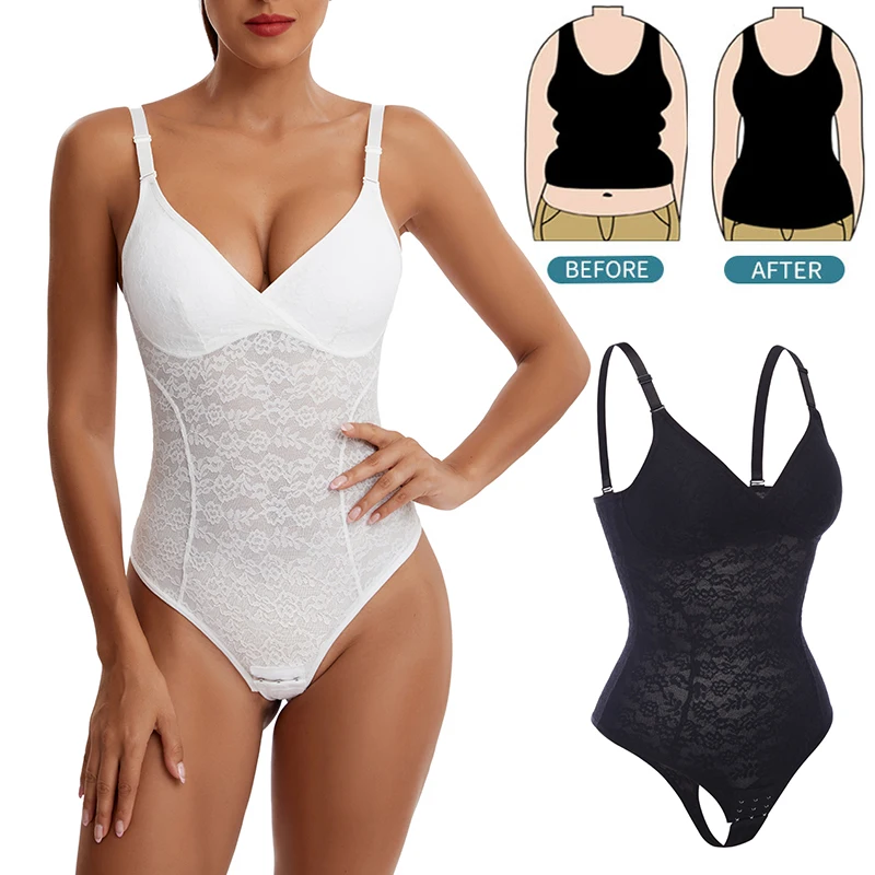 Lace Thongs Bodysuit Shapewear Women Seamless Full Body Shaper Slimming Waist Tummy Control Underwear Flat Belly Smooth Corset
Lace Thongs Bodysuit Shapewear Women Seamless Full Body Shaper Slimming Waist Tummy Control Underwear Flat Belly Smooth Corset
