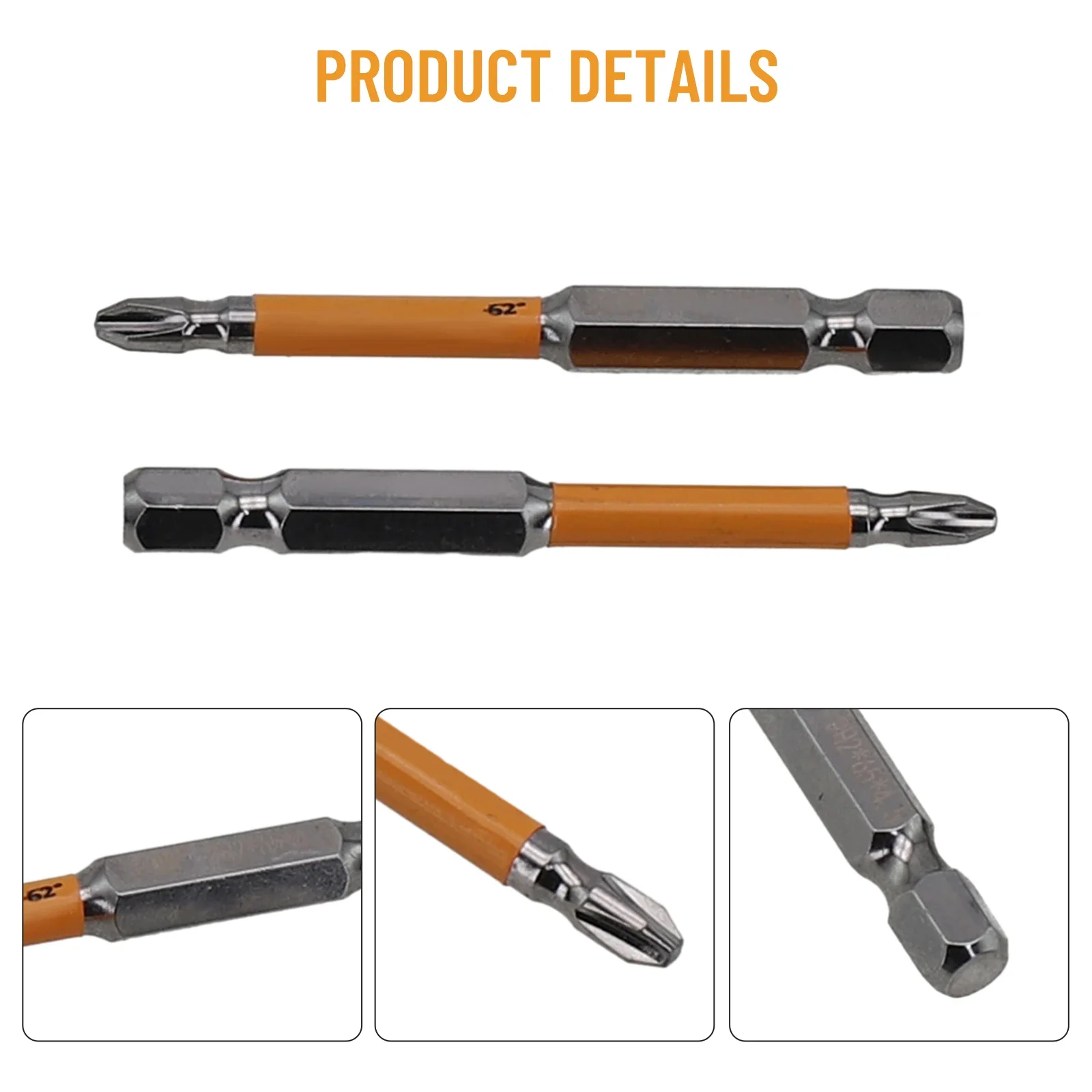 Cross Screwdriver Bit PH2, Alloy Steel Material, HRC62 Hardness, Strong Magnetism, Suitable For Electricians, 2pcs
Cross Screwdriver Bit PH2, Alloy Steel Material, HRC62 Hardness, Strong Magnetism, Suitable For Electricians, 2pcs