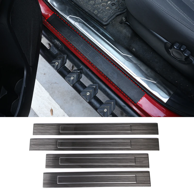 Stainless Steel Brushed Black Welcome Pedal Door Threshold Strip Trim Stickers Cover For 2016-2022 Toyota Tacoma Car Accessories
Stainless Steel Brushed Black Welcome Pedal Door Threshold Strip Trim Stickers Cover For 2016-2022 Toyota Tacoma Car Accessories