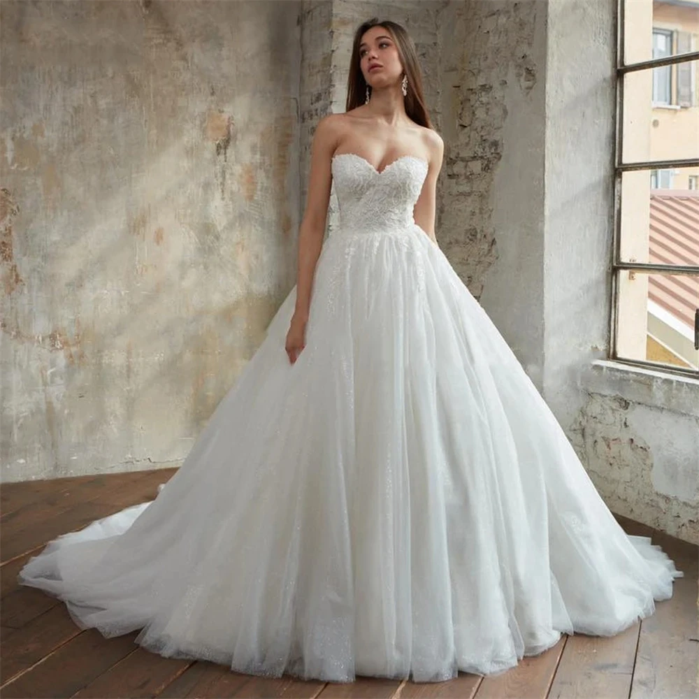 2024 New Luxury Wedding Dress For Women Exquisite A-Line Strapless Bridal Gowns Appliques Backless Tulle Robe De Mariée W10299
2024 New Luxury Wedding Dress For Women Exquisite A-Line Strapless Bridal Gowns Appliques Backless Tulle Robe De Mariée W10299