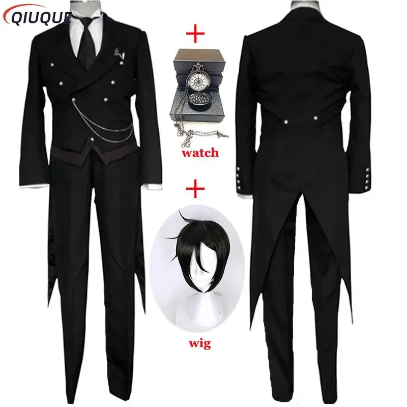 Black Butler Cosplay Japanese Anime Kuroshitsuji Sebastian Michaelis Cosplay Costume Unisex Uniforms 8 piece with Tattoo Sticker
Black Butler Cosplay Japanese Anime Kuroshitsuji Sebastian Michaelis Cosplay Costume Unisex Uniforms 8 piece with Tattoo Sticker