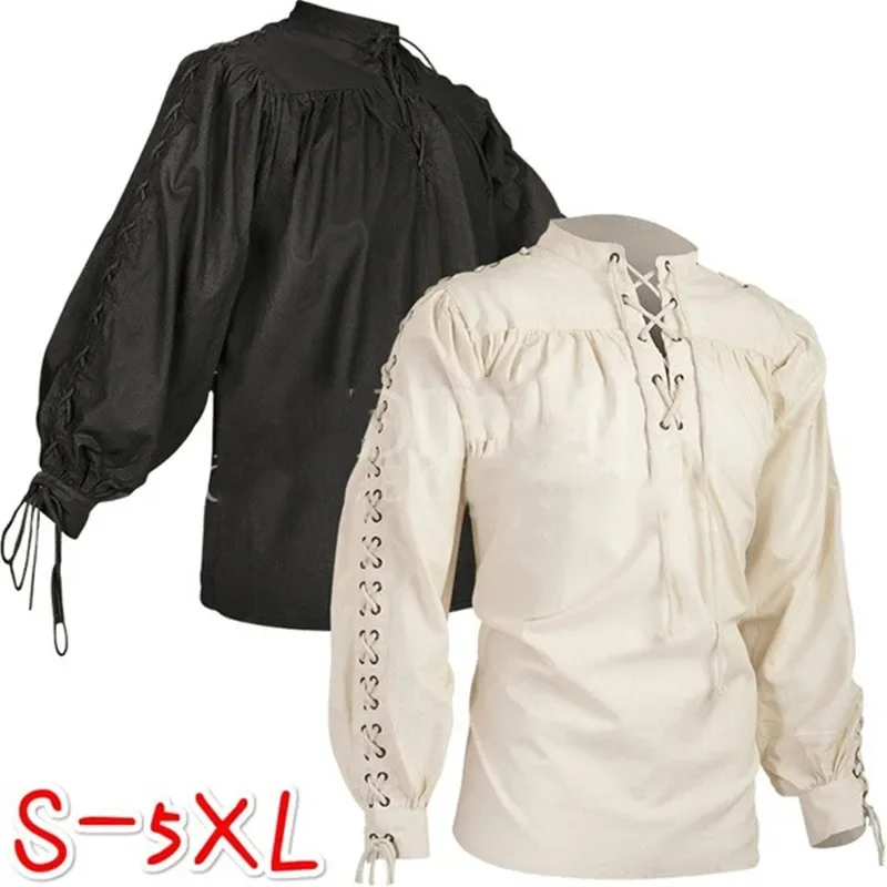 Adult Men Medieval Knight Warrior Costume Green Tunic Clothing Norman Chevalier Braid Viking Pirate Saxon LARP Top Shirt For Men
Adult Men Medieval Knight Warrior Costume Green Tunic Clothing Norman Chevalier Braid Viking Pirate Saxon LARP Top Shirt For Men