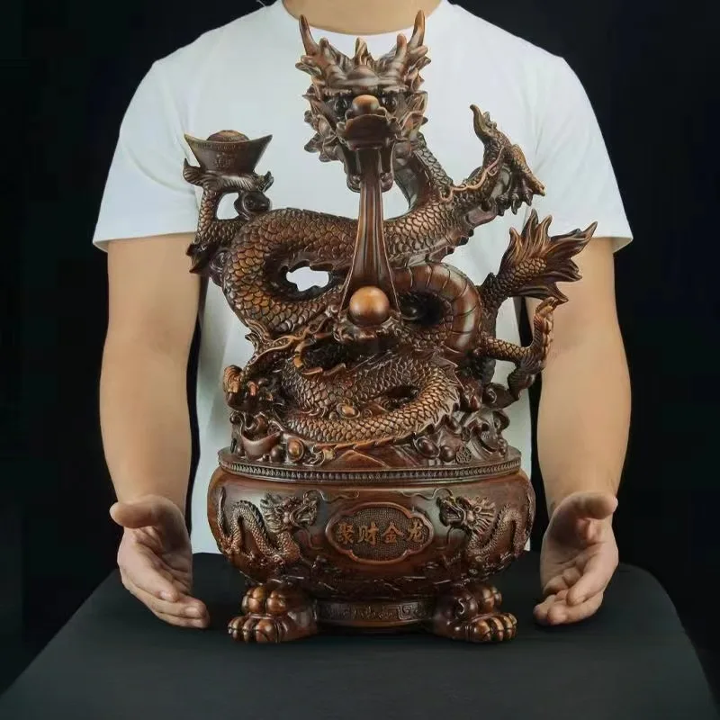 Gathering Wealth Golden Dragon Inviting Wealth Ornaments Treasure Bowl Office Desktop Decorations Gift Sculpture Home Decoration
Gathering Wealth Golden Dragon Inviting Wealth Ornaments Treasure Bowl Office Desktop Decorations Gift Sculpture Home Decoration
