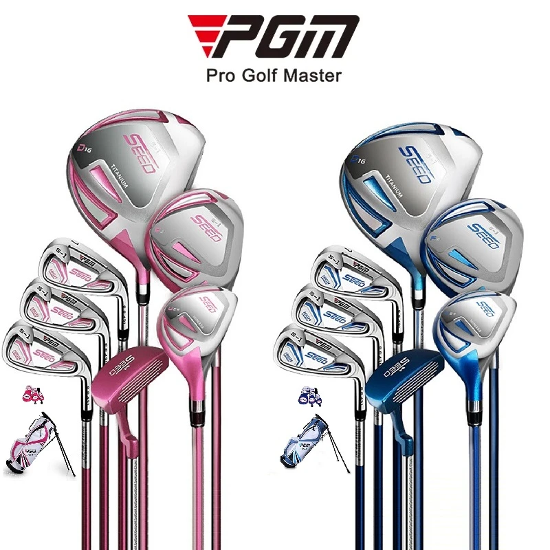 

PGM Seed Junior Right Handed 5pcs Complete Set of Clubs Stand Bag Titanium Alloy Golf Driver for Height 120cm To 165cm Kids