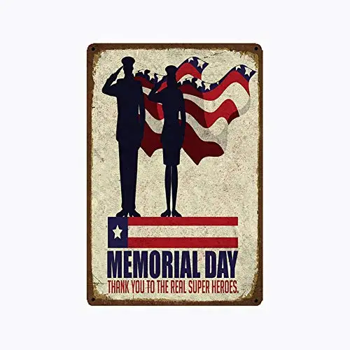 metal tin sign Memorial Day Thank You to The Real Super Heroes USA Suitable for Wall Decor Retro Vintage 7.87 X 11.8 inches
metal tin sign Memorial Day Thank You to The Real Super Heroes USA Suitable for Wall Decor Retro Vintage 7.87 X 11.8 inches