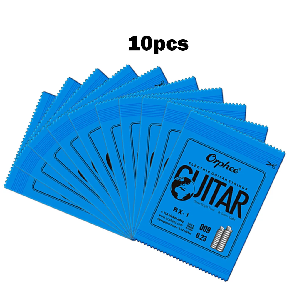 10PCS Electric Guitar 1st E-String(.009) Orphee Single Strings Replacement RX-1 String Beginners Guitar Parts Accessories
10PCS Electric Guitar 1st E-String(.009) Orphee Single Strings Replacement RX-1 String Beginners Guitar Parts Accessories