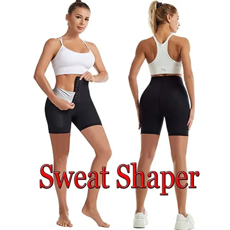 

Compression Tummy Women Shorts Slimming Hot Waist Thermo Loss High Sauna Sweat Trainer Capris Shaper Weight Control Pants Body