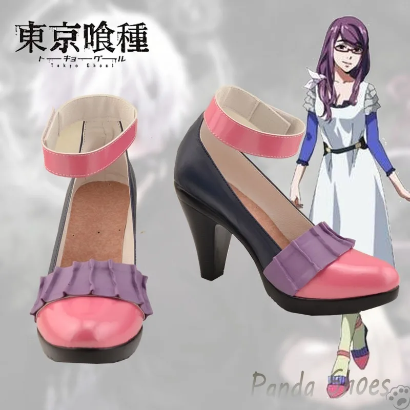 

Kamishiro Rize Tokyo Ghoul Cosplay Shoes Anime Game Red Cos Boots Comic Cosplay Costume Prop Shoes for Con Halloween Party