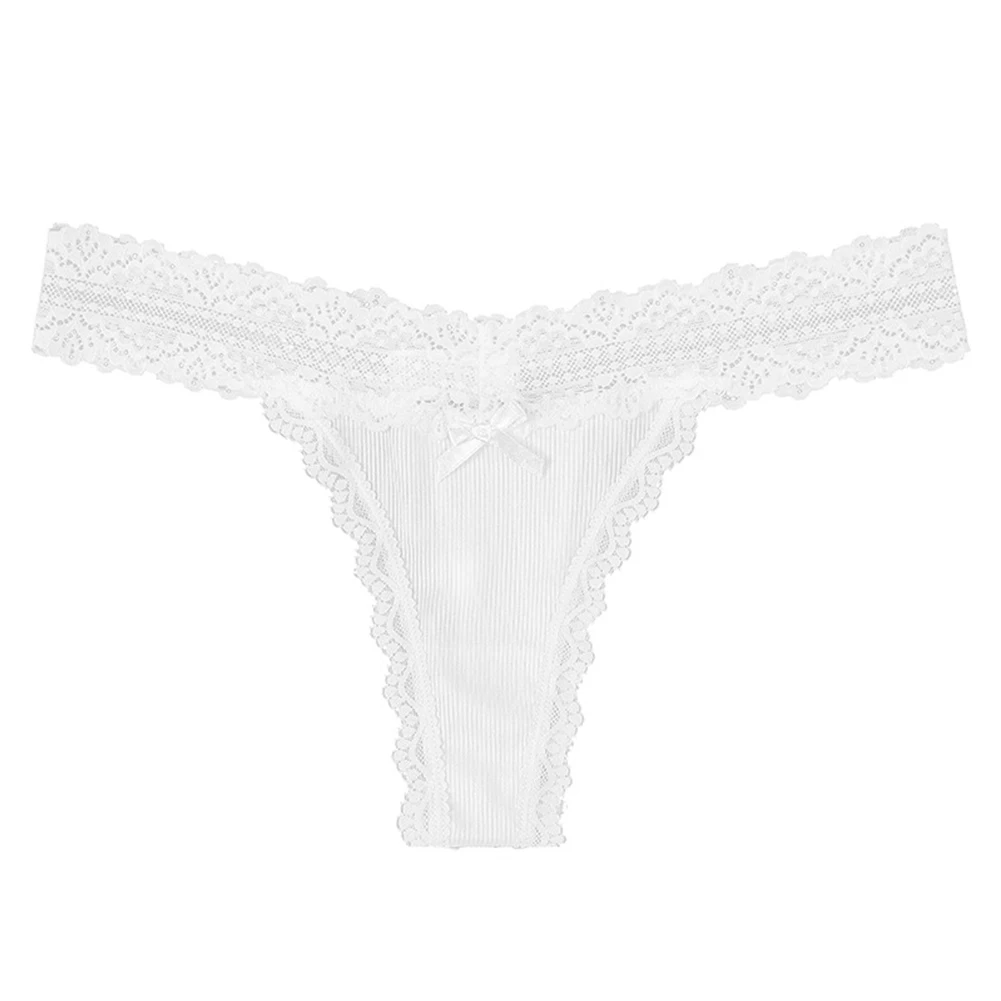 Women Briefs Sexy Lace Bow Panties Romantic Underwear G-String Thongs Lingerie Knickers Seamless Sweet String Thong
Women Briefs Sexy Lace Bow Panties Romantic Underwear G-String Thongs Lingerie Knickers Seamless Sweet String Thong