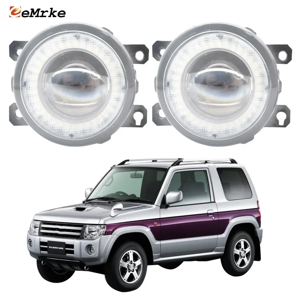 Pair Led Car Fog Lights Assembly + Angel Eye DRL Daytime Runinng Light Lamp for Nissan Kix H59A Pajero Mini 10.2008.06-2012
Pair Led Car Fog Lights Assembly + Angel Eye DRL Daytime Runinng Light Lamp for Nissan Kix H59A Pajero Mini 10.2008.06-2012