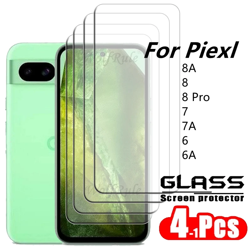 

1/2/3/4 Pcs For Google Pixel 8A Glass Google Pixel 8A Glass 9H Clear Screen Protector Google Pixel 8A 8 Pro 6A 7A 6 7 Lens Glass