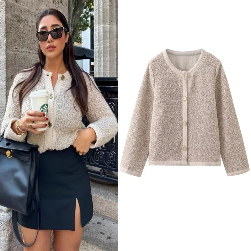 TRAF Women's Autumn Coats 2023 Fashion Button-Up Outerwears Woman Elegant Long Sleeves New Jackets Female Casual Round Neck Coat
TRAF Women's Autumn Coats 2023 Fashion Button-Up Outerwears Woman Elegant Long Sleeves New Jackets Female Casual Round Neck Coat