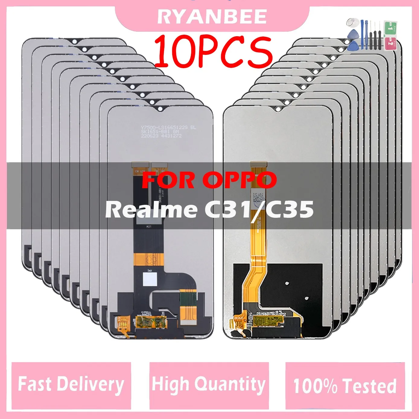 10 шт. Оригинальный ЖК-дисплей для OPPO Realme C35 RMX3511 ЖК-дисплей Сенсорная панель дигитайзер для Realme C31 ЖК-рамка RMX3501 дисплей
10 шт. Оригинальный ЖК-дисплей для OPPO Realme C35 RMX3511 ЖК-дисплей Сенсорная панель дигитайзер для Realme C31 ЖК-рамка RMX3501 дисплей