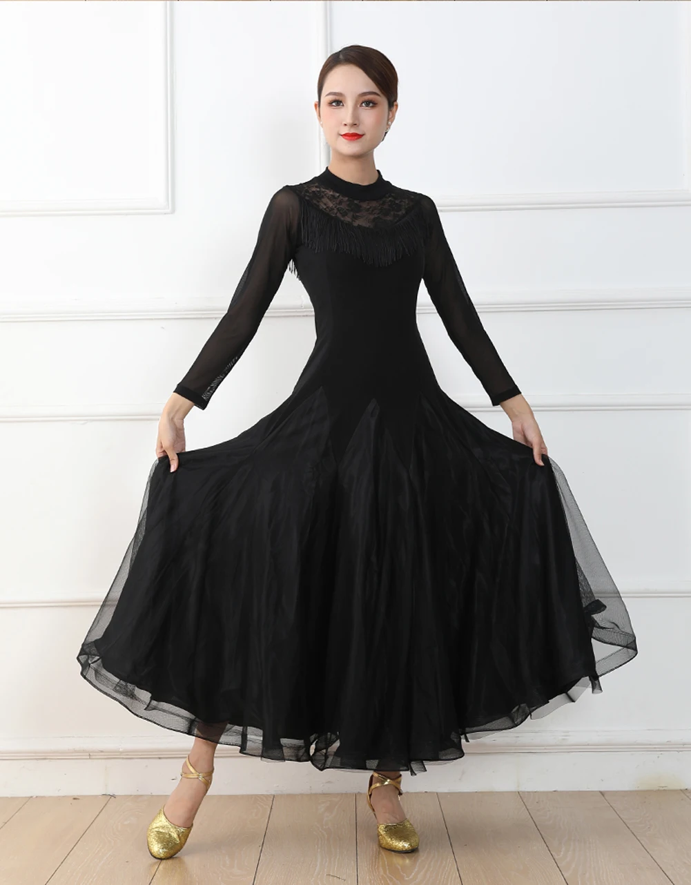 Women Slim Standard Lace Ballroom Dance Competition Dresses Waltz Dress Tango Flamenco Waltz Jazz Competition Costume
Women Slim Standard Lace Ballroom Dance Competition Dresses Waltz Dress Tango Flamenco Waltz Jazz Competition Costume