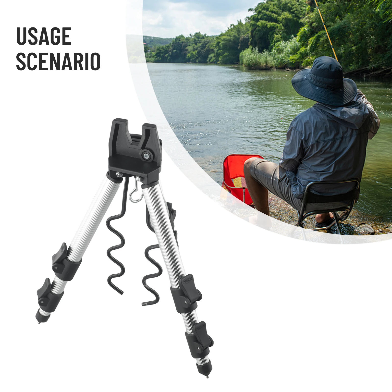 Bracket Fishing Rod Holder Fishing Tackle Foldable Silver/Red/Bule Aluminum Alloy For Hand-held Rods Brand New
Bracket Fishing Rod Holder Fishing Tackle Foldable Silver/Red/Bule Aluminum Alloy For Hand-held Rods Brand New