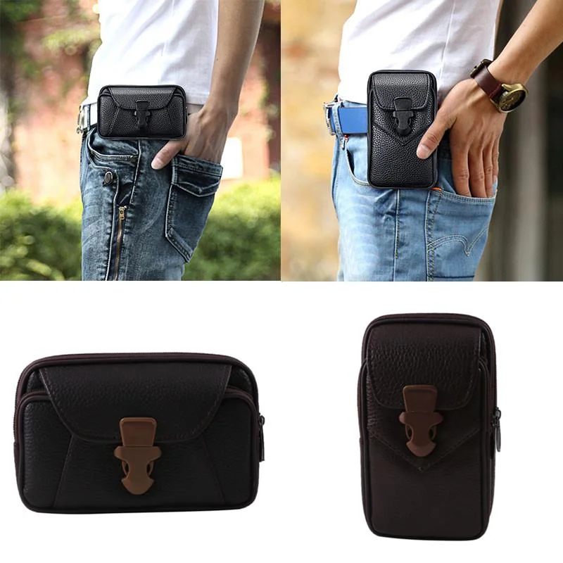 Multifunctional Leather Belt Bag Solid Color Men Business Style Belt Bag Horizontal And Vertical Section Wallet Case Purse
Multifunctional Leather Belt Bag Solid Color Men Business Style Belt Bag Horizontal And Vertical Section Wallet Case Purse