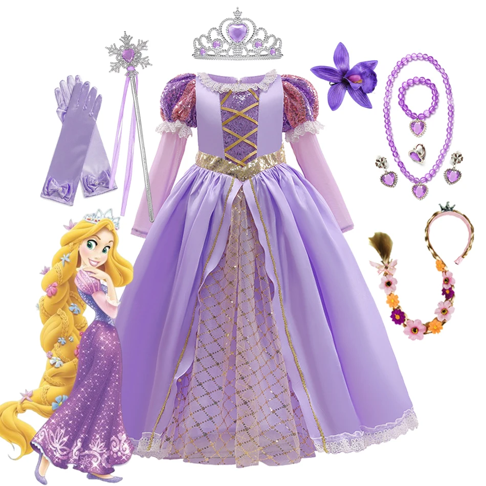 Rapunzel Dress Princess Costume For Baby Girls Cosplay Party Dress Tangled Birthday Gift Halloween Children Clothing 2-10 Years
Rapunzel Dress Princess Costume For Baby Girls Cosplay Party Dress Tangled Birthday Gift Halloween Children Clothing 2-10 Years