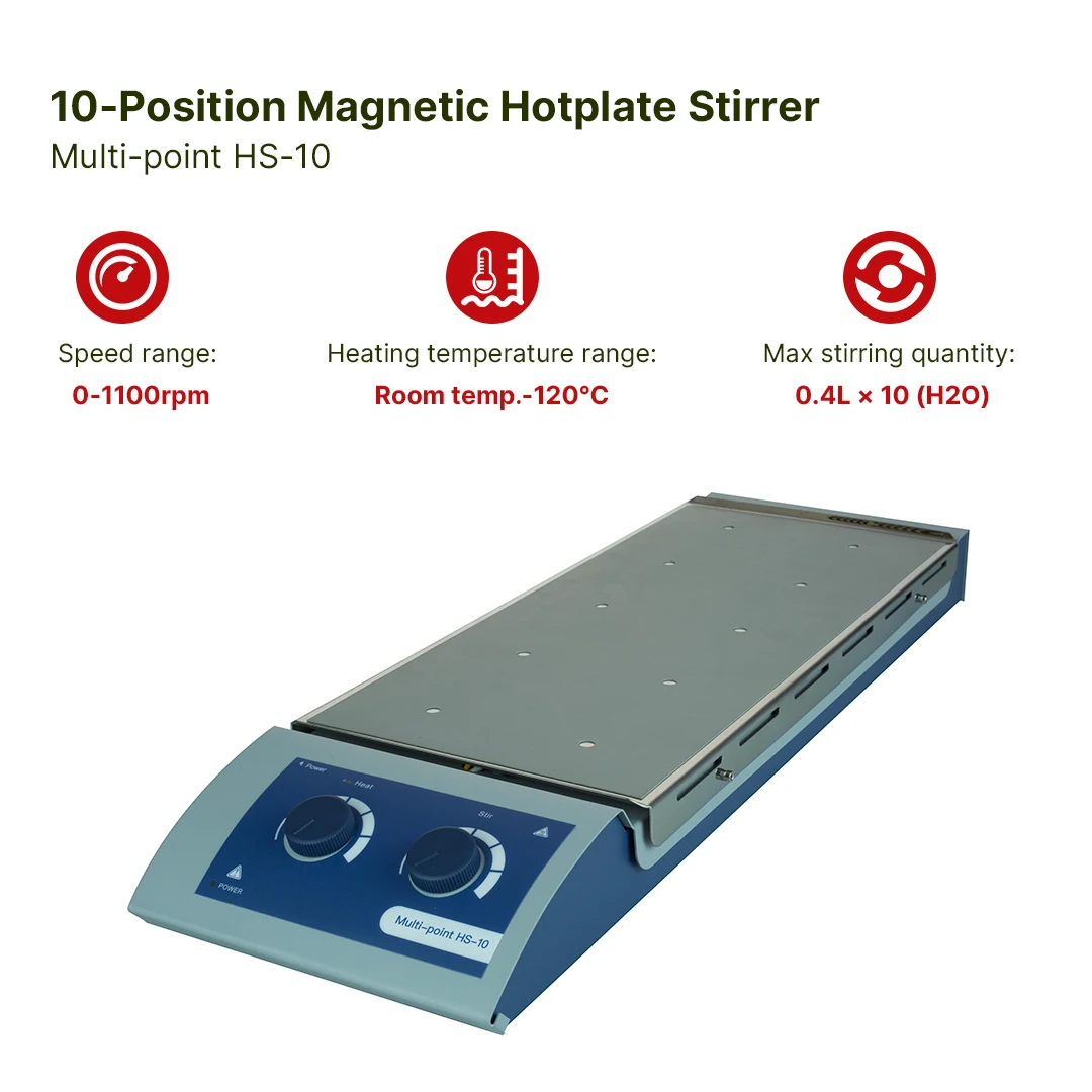 

Lab1st 10-Position Magnetic Hotplate Stirrer