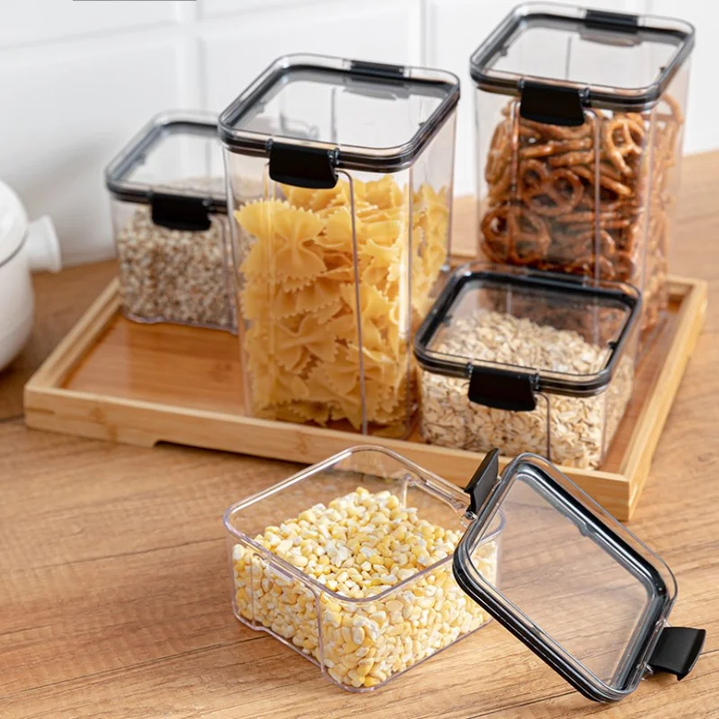 700/1300/1800ML Food Storage Container Plastic Kitchen Refrigerator Noodle Box Multigrain Storage Tank Transparent Sealed Cans
700/1300/1800ML Food Storage Container Plastic Kitchen Refrigerator Noodle Box Multigrain Storage Tank Transparent Sealed Cans