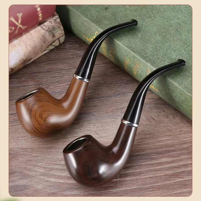Pipe à tabac en bois classique en résine Mars pour homme, filtre à fumer, moulin à cigares, embout de fumée, tendance, cadeau 2