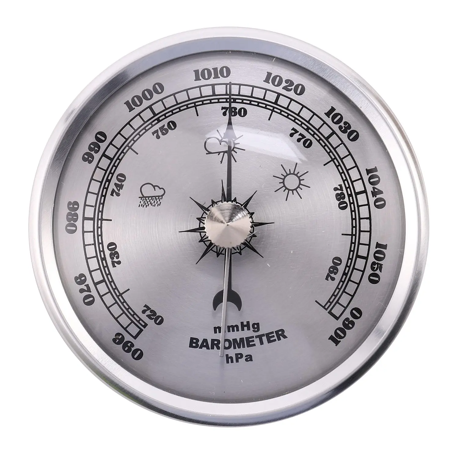 

for Home Pressure Gauge Weather Station Metal Wall Hanging Barometer Atmospheric Multifunction Thermometer Hygrometer Portable