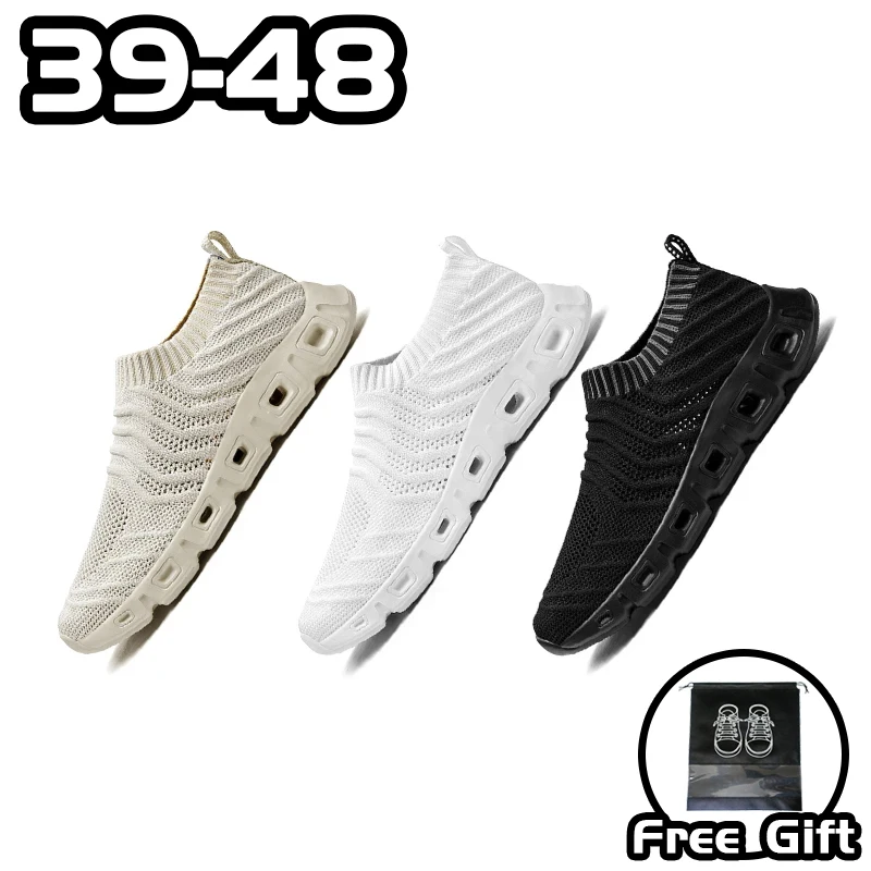 

OEING Casual Sneakers for Men Summer Flyweave Leisure Soft Insole MD Outsole Non-slip Wear-resisting Shoes for Men