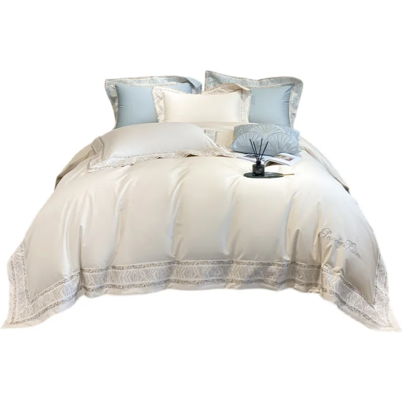 200 Thread Count Pima Cotton Heavy Industry Embroidery 100 Cotton Four Piece Bed Sheet and Quilt Cover All Seasons Universal
200 Thread Count Pima Cotton Heavy Industry Embroidery 100 Cotton Four Piece Bed Sheet and Quilt Cover All Seasons Universal