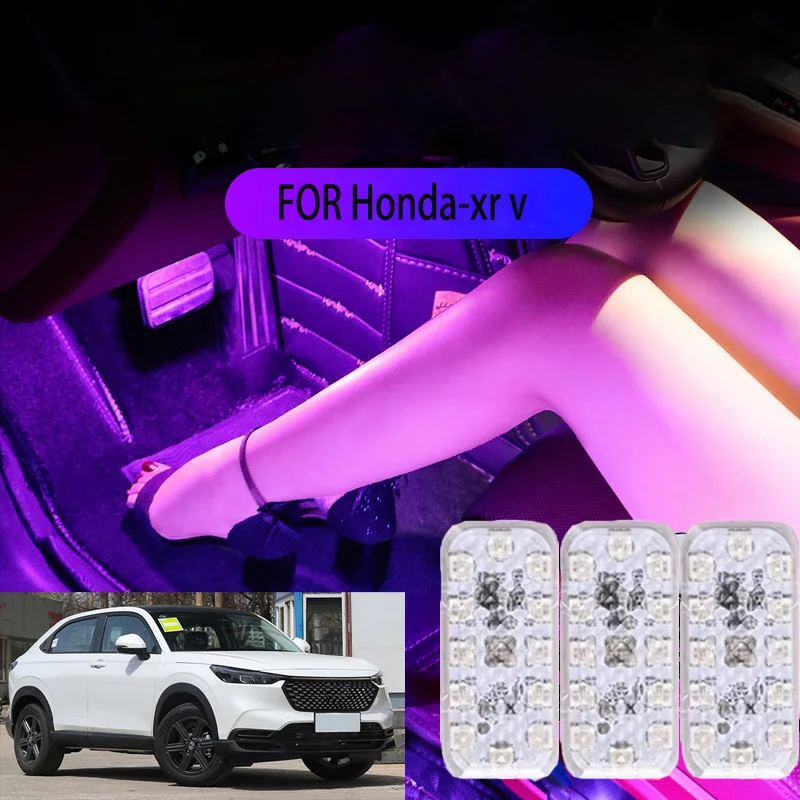 

FOR Honda xr v LED Car Interior Ambient Foot Light Atmosphere Decorative Lamps Party decoration lights Neon strips