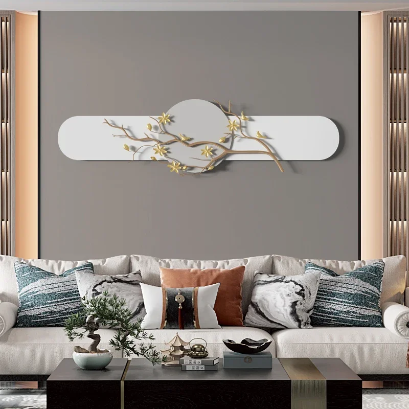 

Задний фон для дивана в комнате, украшение для стены, роскошный Железный коридор, трехмерный настенный подвесной декор для ресторана