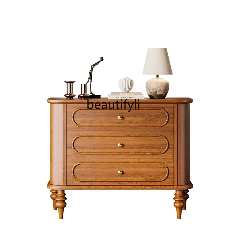 Retro Solid Wood Roman Chest of Drawers Light Luxury Sofa Side Cabinet Nordic Cream Style Storage Chest of Drawers furniture
Retro Solid Wood Roman Chest of Drawers Light Luxury Sofa Side Cabinet Nordic Cream Style Storage Chest of Drawers furniture