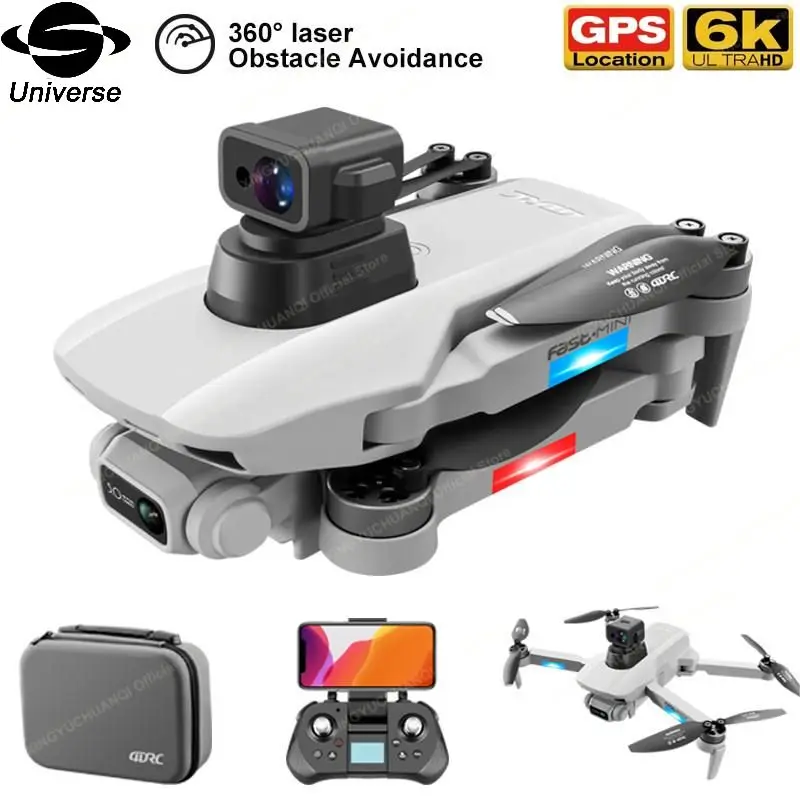 

New GPS Drone 4K Professional F8 PRO Obstacle Avoidance 6K HD Camera Brushless RC Helicopters Foldable Quadcopter FPV Drones Toy