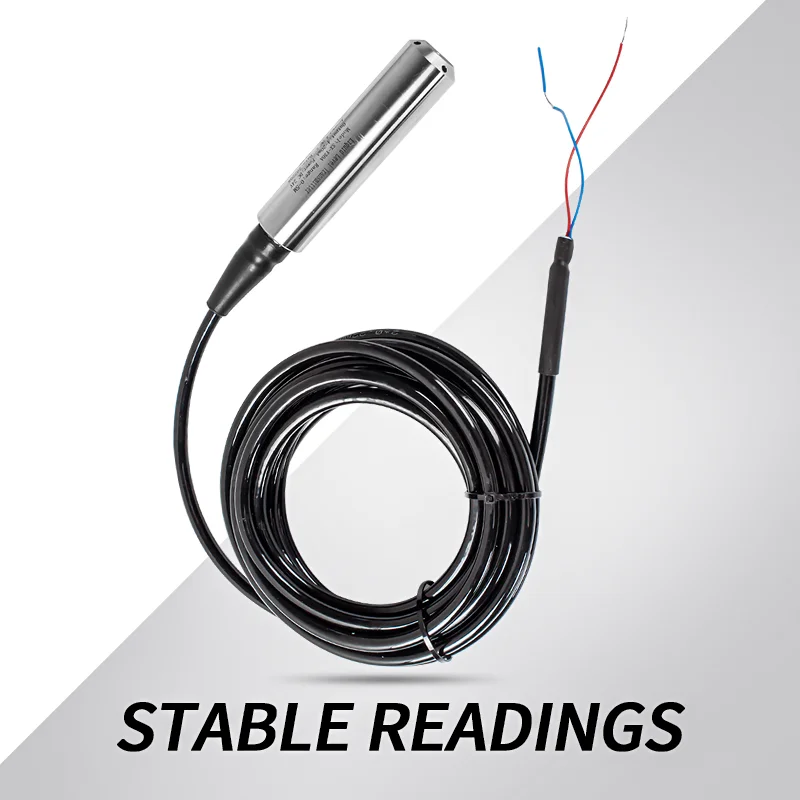 5M Cable Hydrostatic Water Level Sensor 4-20mA 0-10V RS485 Output Signal Liquid Level Transducer 0.2% High Precision
5M Cable Hydrostatic Water Level Sensor 4-20mA 0-10V RS485 Output Signal Liquid Level Transducer 0.2% High Precision