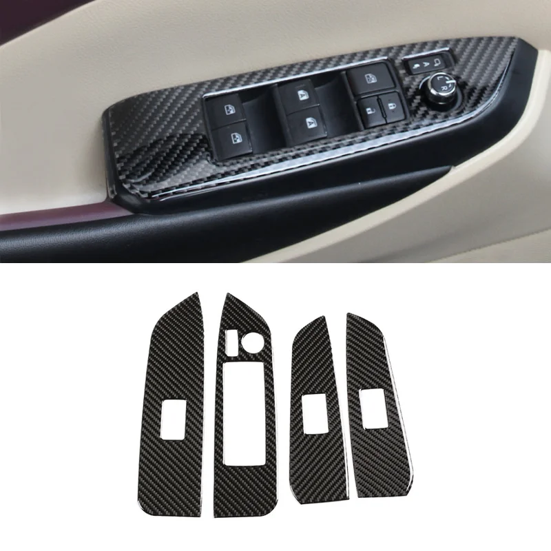 For Toyota Highlander 2015 2016 2017 2018 Car Carbon Fiber Door Window Lifter Control Switch Button Frame Cover Protective Trim
For Toyota Highlander 2015 2016 2017 2018 Car Carbon Fiber Door Window Lifter Control Switch Button Frame Cover Protective Trim