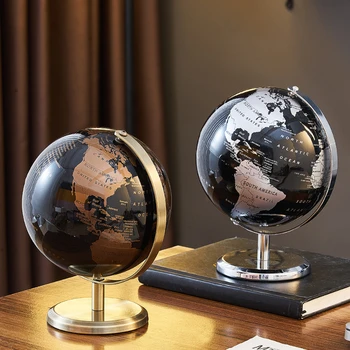 Home Decor Accessories Retro Globe Ornaments Creative Globe Modeling Vintage Home Office Learning World Map Globe Kids Study