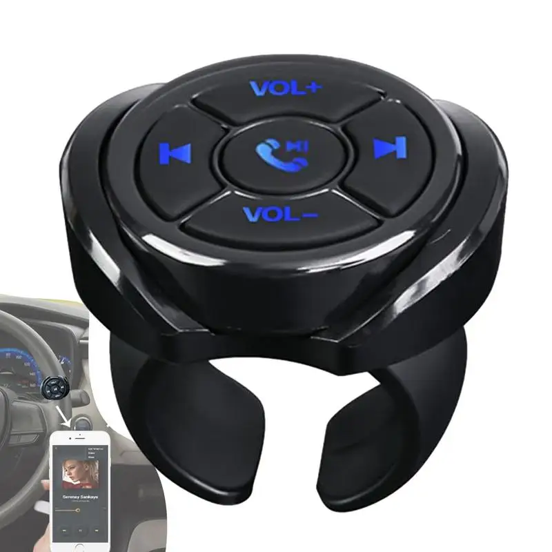 

Car Steering Wheel Remote Button auto Music Play Receiver Multimedia Remote Wireless Media Button Remote Controller for vehicles