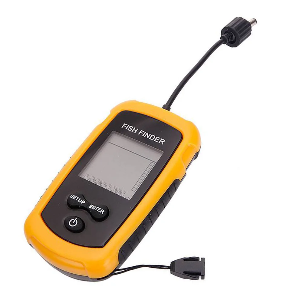 LCD Display Fishfinder Wired Sonar Fish Finder for Turbid Water Depth Detection Range 0 6~100m Fish Position Depth Scale
LCD Display Fishfinder Wired Sonar Fish Finder for Turbid Water Depth Detection Range 0 6~100m Fish Position Depth Scale