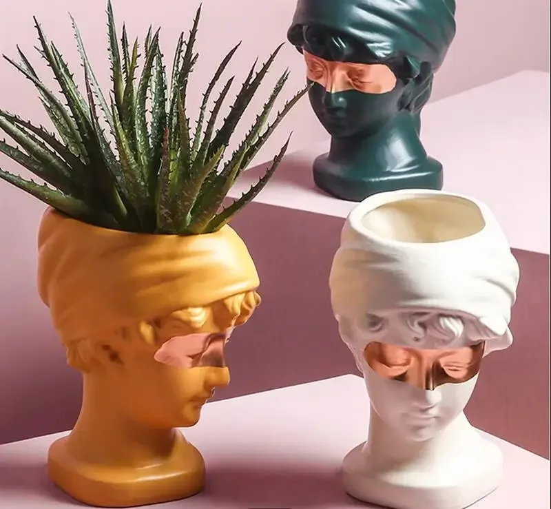 Ceramic Flower Vase Ornaments Girl Character Sculpture Flowerpot Decoration Crafts Flower Arrangement Desktop Vase Furnishings
Ceramic Flower Vase Ornaments Girl Character Sculpture Flowerpot Decoration Crafts Flower Arrangement Desktop Vase Furnishings