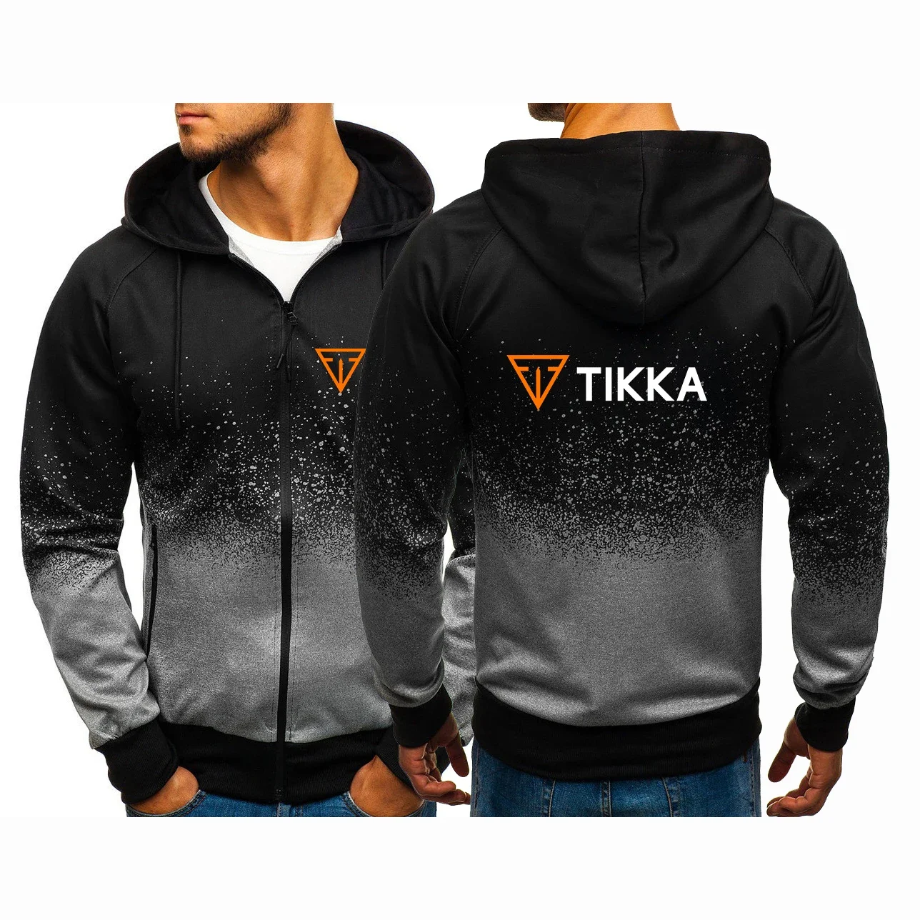 Мужская толстовка с капюшоном Tikka, черная куртка на молнии с градиентным переходом цвета, в стиле Харадзюку, весна-осень 2024
Мужская толстовка с капюшоном Tikka, черная куртка на молнии с градиентным переходом цвета, в стиле Харадзюку, весна-осень 2024
