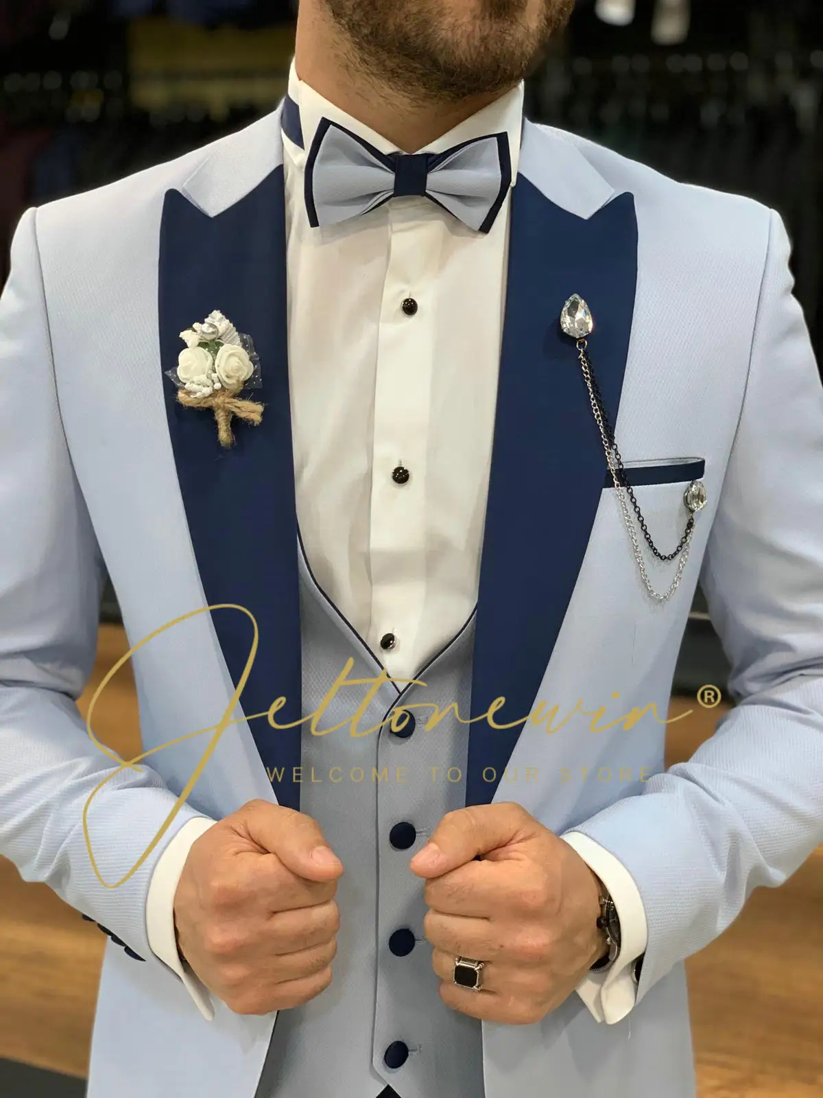 Suit Vest Pants 3 Pcs Set Fashion New Men's Casual Boutique Waistcoat Suits Blazers Jacket Coat Trousers Wedding Suits For Men
Suit Vest Pants 3 Pcs Set Fashion New Men's Casual Boutique Waistcoat Suits Blazers Jacket Coat Trousers Wedding Suits For Men