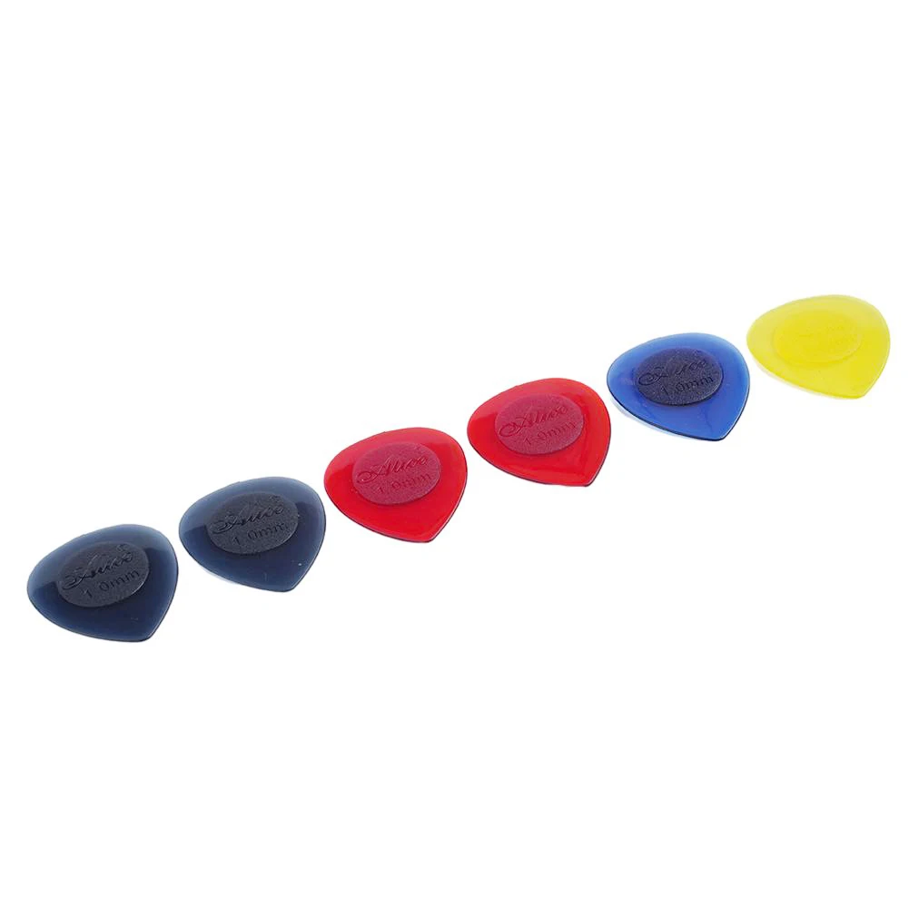 Stubby Guitar Picks Plectrums Set - Thick & Rigid (1mm 2mm 3mm) Large Stubbies High-Grade Acrylic 6pcs by Alice
Stubby Guitar Picks Plectrums Set - Thick & Rigid (1mm 2mm 3mm) Large Stubbies High-Grade Acrylic 6pcs by Alice
