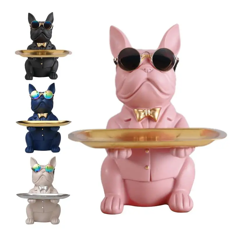 Resin Bulldog Tray Modern Table Decor Statue Holder Earrings Storage Tray Stylish Storage Display For Home And Office Decoration
Resin Bulldog Tray Modern Table Decor Statue Holder Earrings Storage Tray Stylish Storage Display For Home And Office Decoration