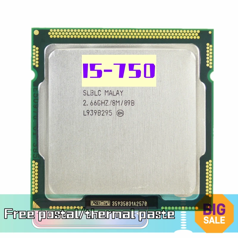 Процессор Core i5-750 i5 750, 2,6 ГГц, четырехъядерный, 4 потока, 8 Мб, 95 Вт, LGA 1156
Процессор Core i5-750 i5 750, 2,6 ГГц, четырехъядерный, 4 потока, 8 Мб, 95 Вт, LGA 1156