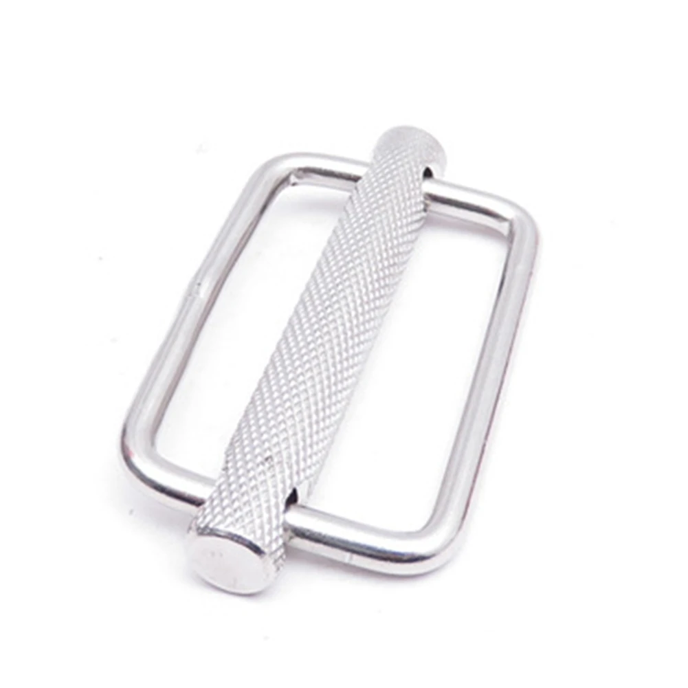 

50Mm 316 Stainless Steel Slide Buckle Triglide Webbing Slider Strap Keeper For Harness Waist Strap Shoulder Strap Adjust