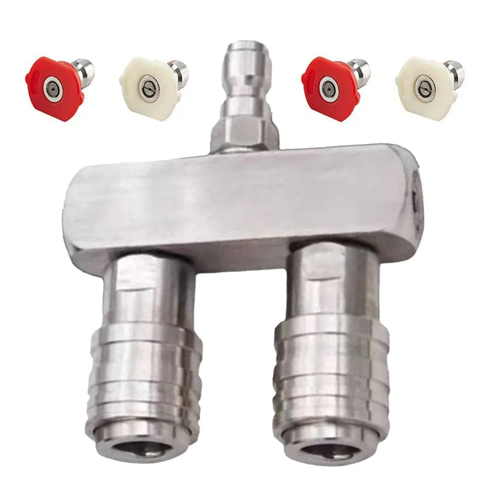 Efficient 2-in-1 Dual Pressure Washer Nozzle Tip For Powerful Cleaning Garden Outdoor Living Watering Irrigation
Efficient 2-in-1 Dual Pressure Washer Nozzle Tip For Powerful Cleaning Garden Outdoor Living Watering Irrigation