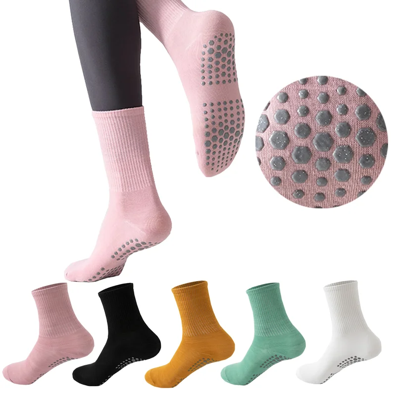 

for Nylon Pure YUPAO Women Yoga Socks Cotton Non slip Section Bandage Sports Ballet Dance Sock Moisture Absorption Perspiration