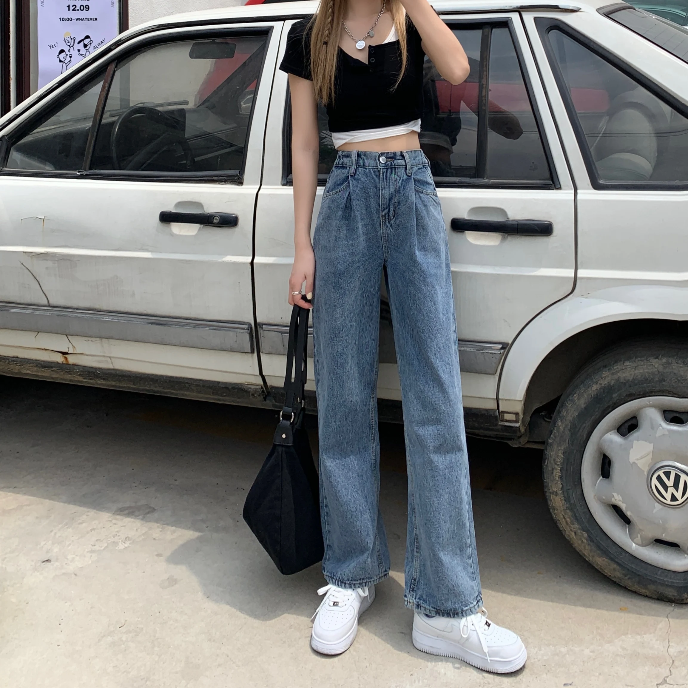 2022 Summer Female Long Pants High Waist Retro Loose Slim Women Straight Jeans Free Shipping
2022 Summer Female Long Pants High Waist Retro Loose Slim Women Straight Jeans Free Shipping