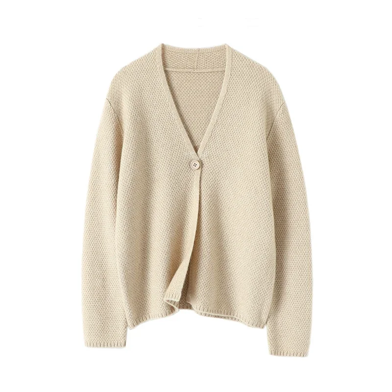 Sweater 100% Cashmere Winter Warm New Women Cardigan Office Lady V-Neck A-straight Casacos Femininos Inverno
Sweater 100% Cashmere Winter Warm New Women Cardigan Office Lady V-Neck A-straight Casacos Femininos Inverno
