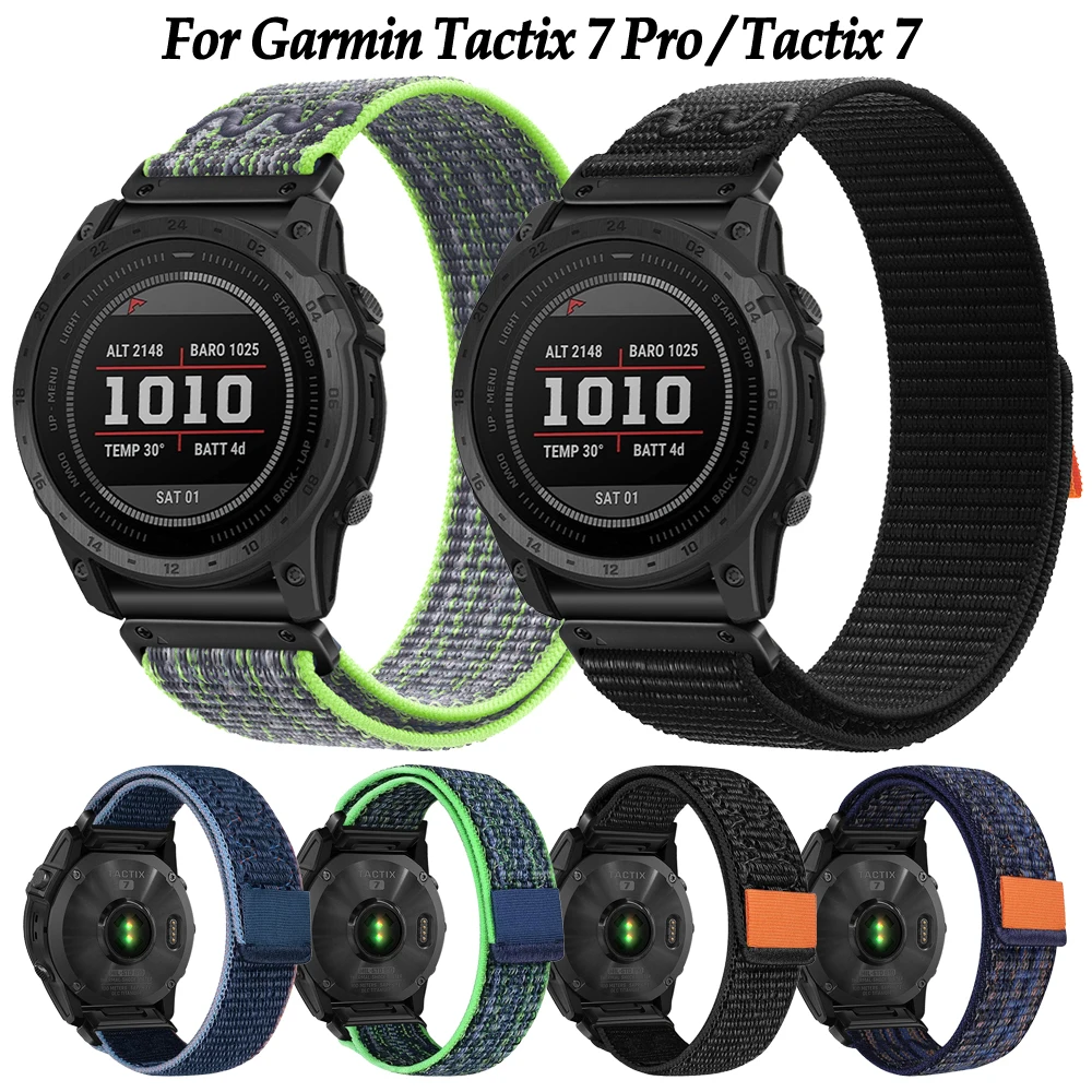 

QuickFit Bracelet Wrist Strap For Garmin Tactix 7 Pro Fenix 7X 7 Pro Solar 6X 6 Pro Sapphire 5 5X Plus Nylon Watchband 22mm 26mm