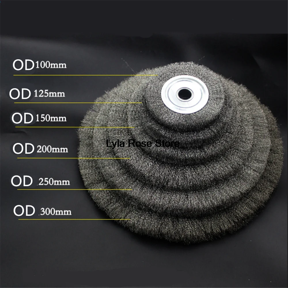 Wire Wheels Brush Round For Bench Grinder Deburring Tool Cleaning Rust Polishing Adaptor OD 100MM~ 250MM Wire Diameter 0.15mm
Wire Wheels Brush Round For Bench Grinder Deburring Tool Cleaning Rust Polishing Adaptor OD 100MM~ 250MM Wire Diameter 0.15mm